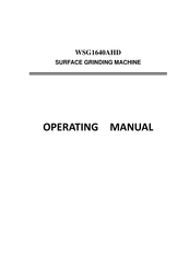 Birmingham WSG1640AHD Operating Manual