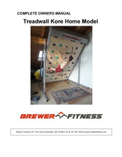 Brewer Fitness Treadwall Kore Pro Complete Owner's Manual