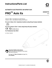 Graco PRO Auto Xs Series Instructions-Parts List Manual