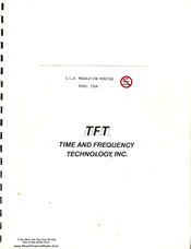 TFT 730A Manual