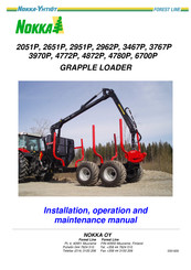 nokka 3467P Installation, Operation And Maintenance Manual
