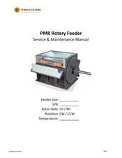 Precision PMR Rotary Feeder Service Maintenance Manual