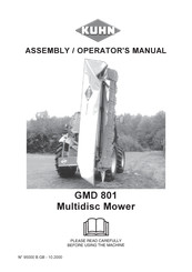 Kuhn GMD 801 Assembly & Operators Manual