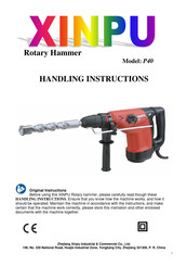 Xinpu P40 Handling Instructions Manual