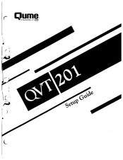 ITT Qume QVT 201 Setup Manual