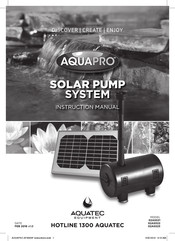 Aquatec Equipment AQUAPRO AP1200SP Instruction Manual