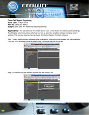 Harman CROWN CDi Series System Technology Bulletin