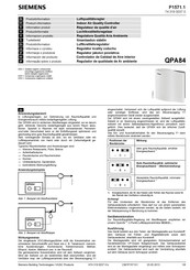 Siemens QPA84 Product Information