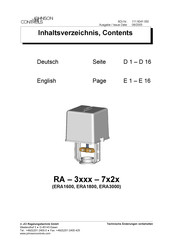 Johnson Controls RA-3 Series Service And Data Information