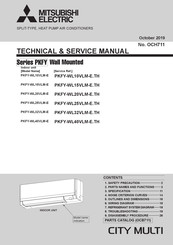 Mitsubishi Electric CITY MULTI PKFY-WL20VLM-E Technical & Service Manual