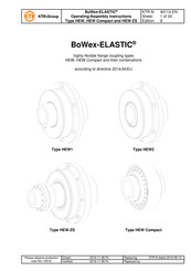 KTR-Group BoWex-ELASTIC HEW Compact Operating & Assembly Instructions