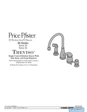 Black & Decker Price Pfister Treviso 26 Series Manual