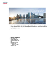 Cisco Nexus 9364C-GX Hardware Installation Manual