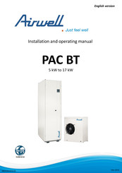 Airwell PAC BT Series Installation And Operating Manual