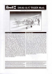 REVELL DH-82 A/C TIGER Moth Manual