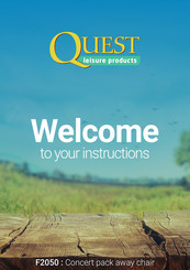 Quest Leisure Products Concert F2050 Instructions Manual