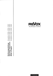 Revox Exception E450 Operating Instructions Manual