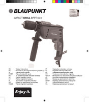 Blaupunkt BPPT-003 Original Instructions Manual