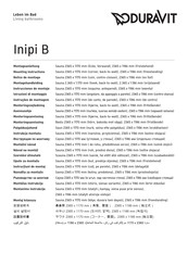 DURAVIT Inipi B Series Mounting Instructions