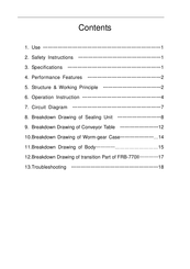 Wiratech FRB-770 III Manual