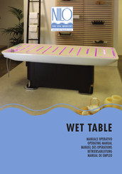 Nilo WET TABLE 9020 Operating Manual
