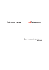 ADInstruments AD2Q01F Instrument Manual