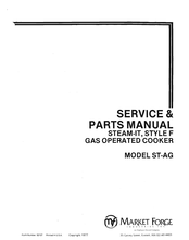 Market Forge Industries STEAM-IT ST-AG Service & Parts Manual