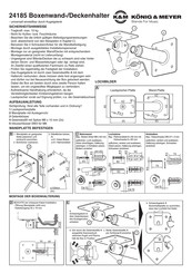 Konig & Meyer 24185 Quick Manual