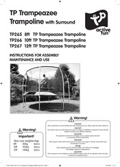 TP active fun Trampeazee TP266 Instructions For Assembly Maintenance And Use