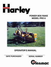 Glenmac Harley Pro 6 Operator's Manual