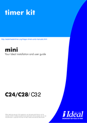 Ideal Boilers mini C24 Installation And User Manual