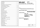 MSI MS-6507 Wiring Diagram