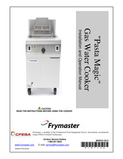 Frymaster Pasta Magic Installation And Operation Manual