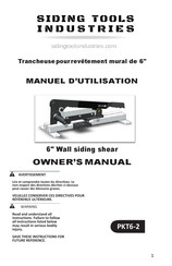 Siding Tools Industries PKT6-2 Ownersmanual