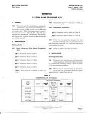 Bell System Practices 211MR-3 Reference
