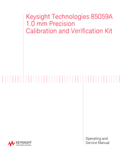 Keysight Technologies 85059A Operating And Service Manual