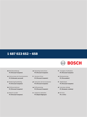 Bosch BEA UK Operating Instructions Manual
