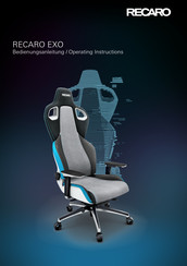 RECARO Exo Operating Instructions Manual
