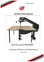 Rexel R750 Instruction Manual
