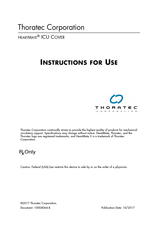 Thoratec HEARTMATE ICU COVER Instructions For Use Manual