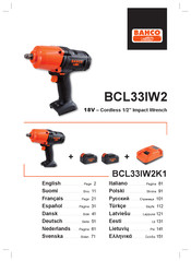 Bahco BCL33IW2K1 Operating Instructions Manual