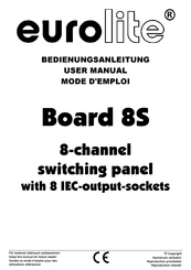 EuroLite BOARD 8S User Manual