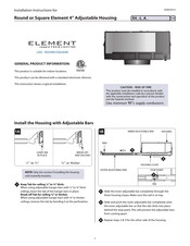 Tech Lighting ELEMENT E4-L A Series Installation Instructions Manual