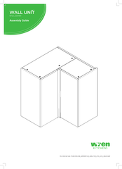 Wren Kitchens WALL UNIT 672 L Corner Assembly Manual