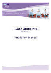 VERAZ NETWORKS I-Gate 4000 PRO Installation Manual