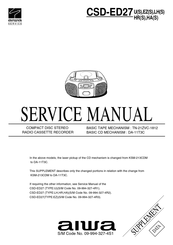 Aiwa CSD-ED27HRS Service Manual