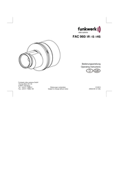 Funkwerk FAC 960 IR-T Operating Instructions Manual