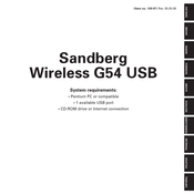 Sandberg Wireless G54 USB Manual