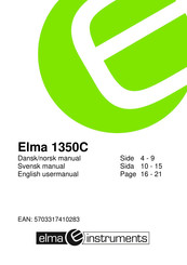 Elma 1350C User Manual