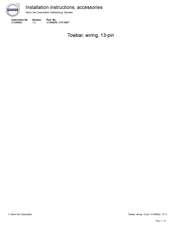 Volvo 31346058 Installation Instructions Manual